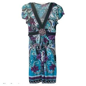 Heart Soul Multicolored V-neck top or dress